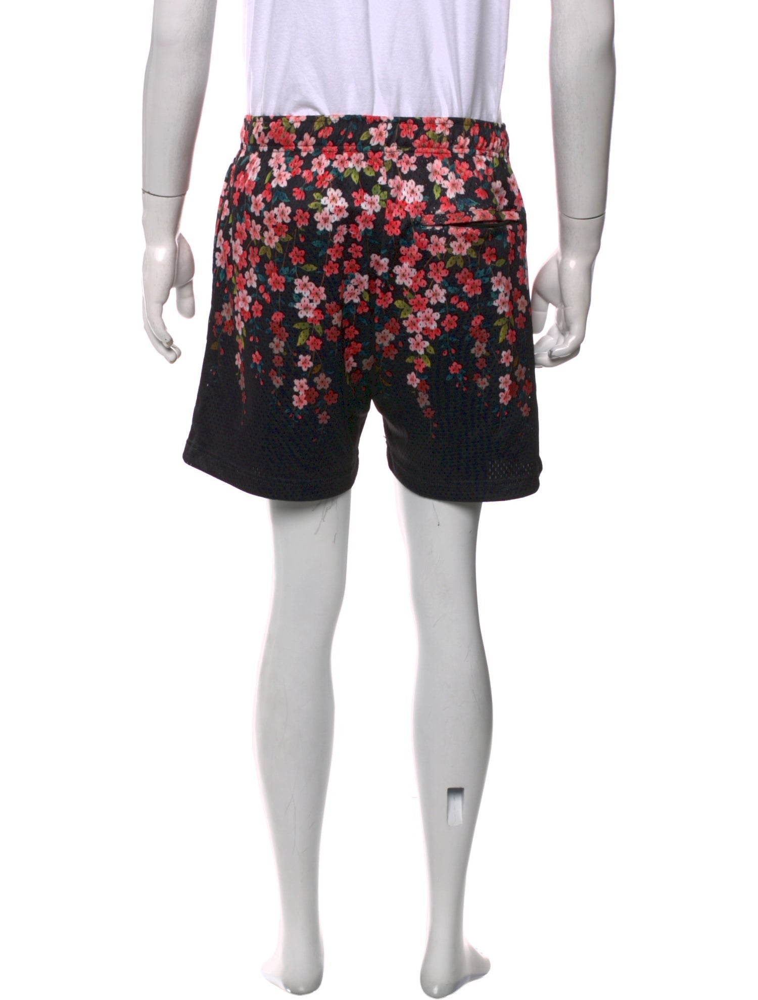John Elliott Floral Print Athletic Shorts